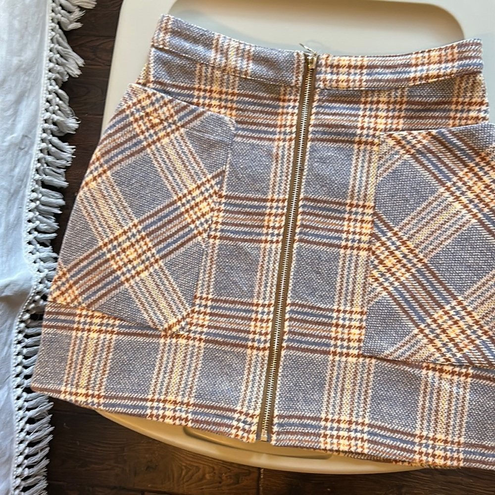 Wool like mini skirt purchased from Dry Goods.